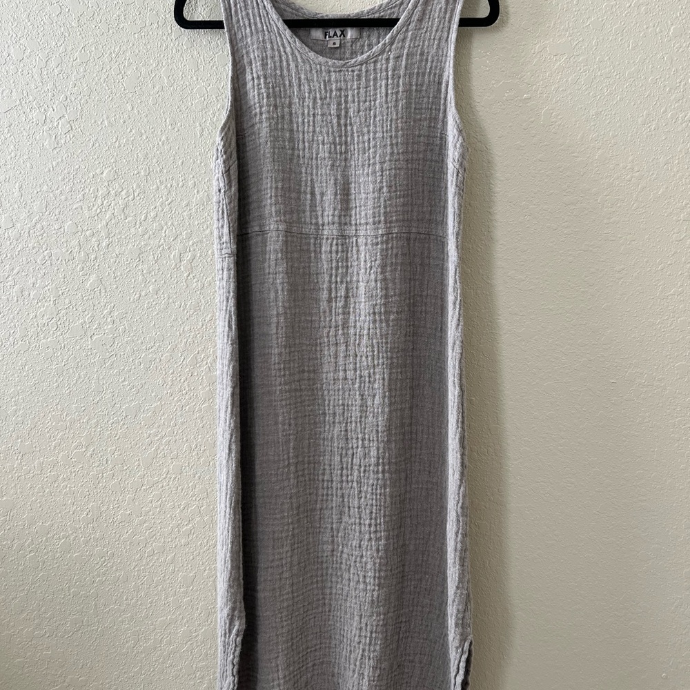 Flax - Gray Sleeveless Maxi Dress